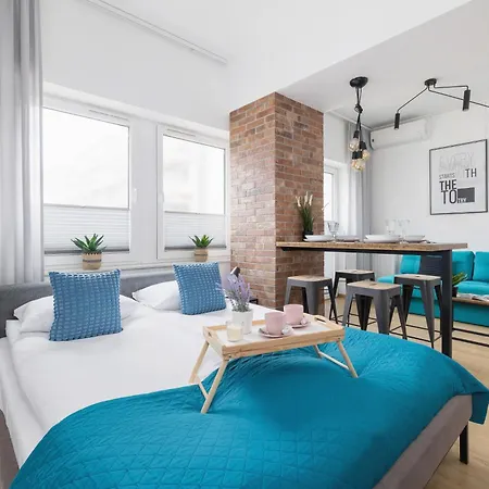 Turquoise Studio With Balcony & Air Conditioning Krakow By Noclegi Renters Exterior photo